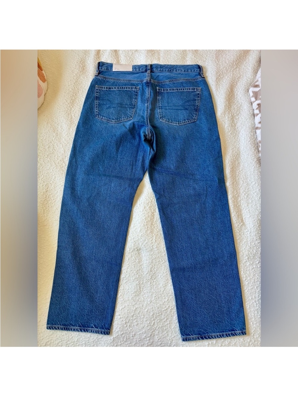 New With Tag American Eagle Women's
'90s Straight Blue Jeans - Picture 3 of 4